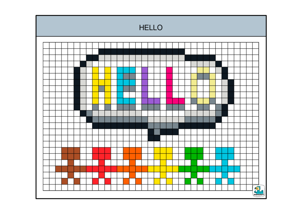Hello pixel art dodocraft