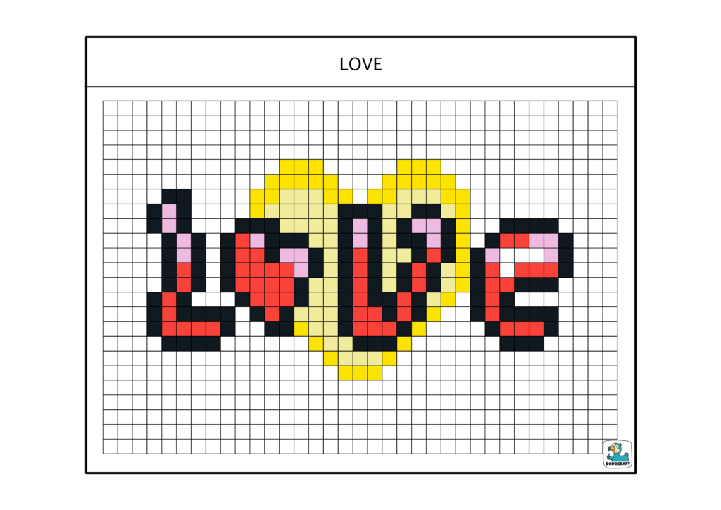 Pixel art love dodocraft