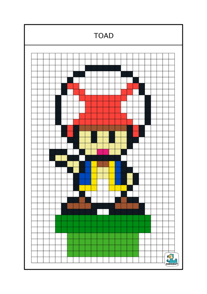 Pixel art Toad dodocraft