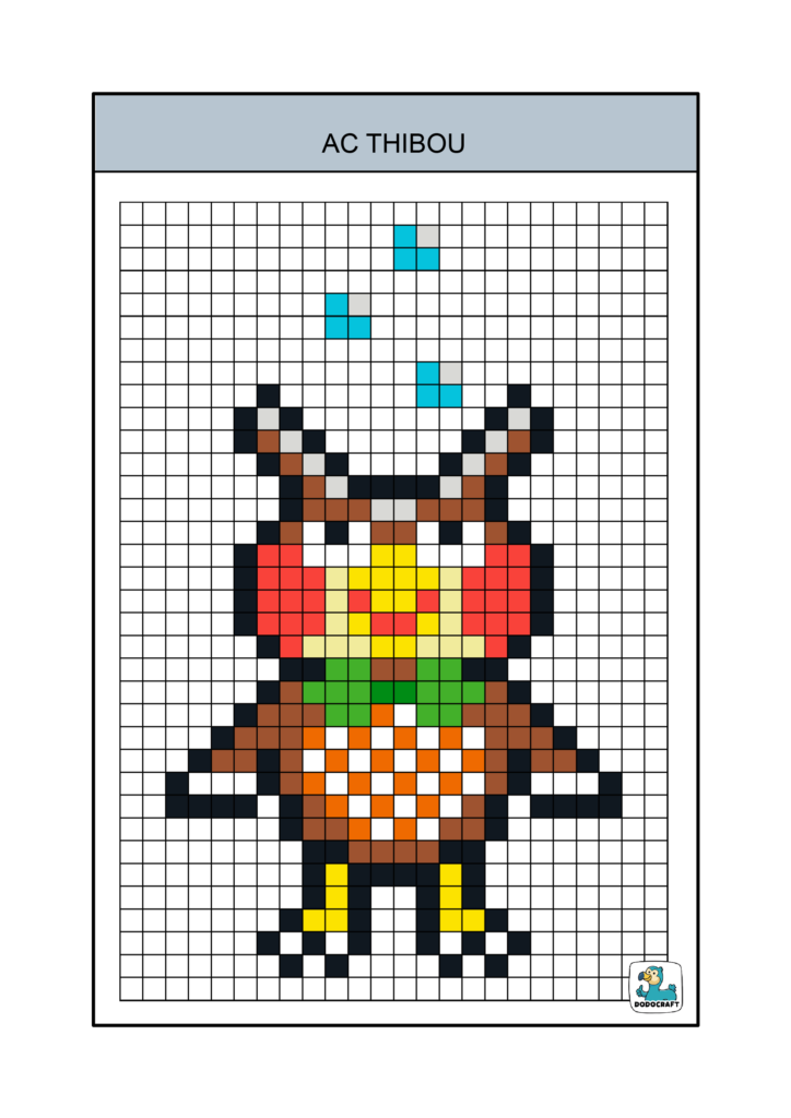 Thibou Animal Crossing pixel art dodocraft