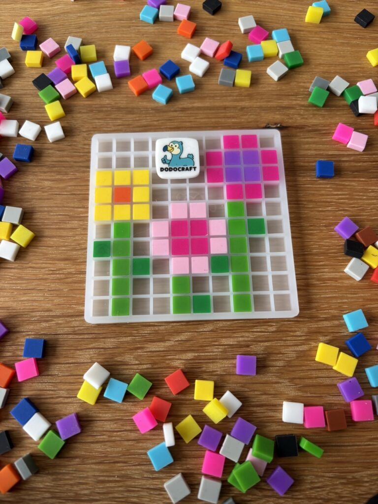 Grille transparente 10x10 Fleurs