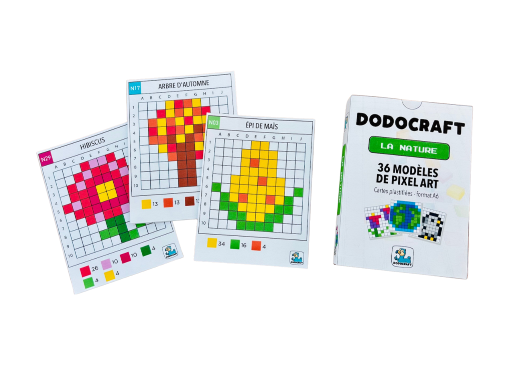 Pixel Art Karten – 36 Naturmodelle